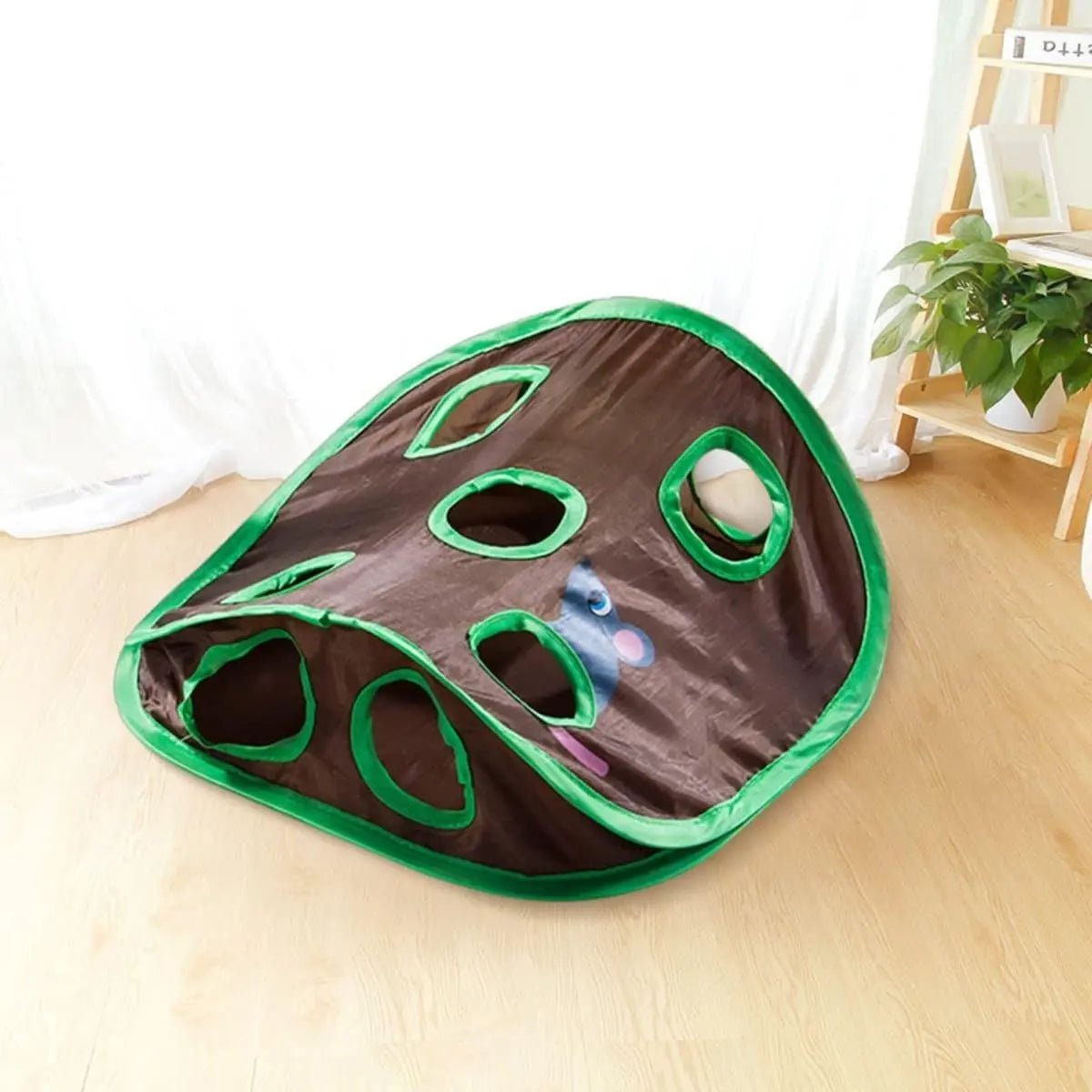 1 Set Interactive Cat Tent with Mice and Ball, 9 Holes Tunnel Cat Toy, Creative & Fun Mouse Hunting Toy, Cat Sound Toy, Pet Supplies, Valentine'S Day Gift, Pet Products
