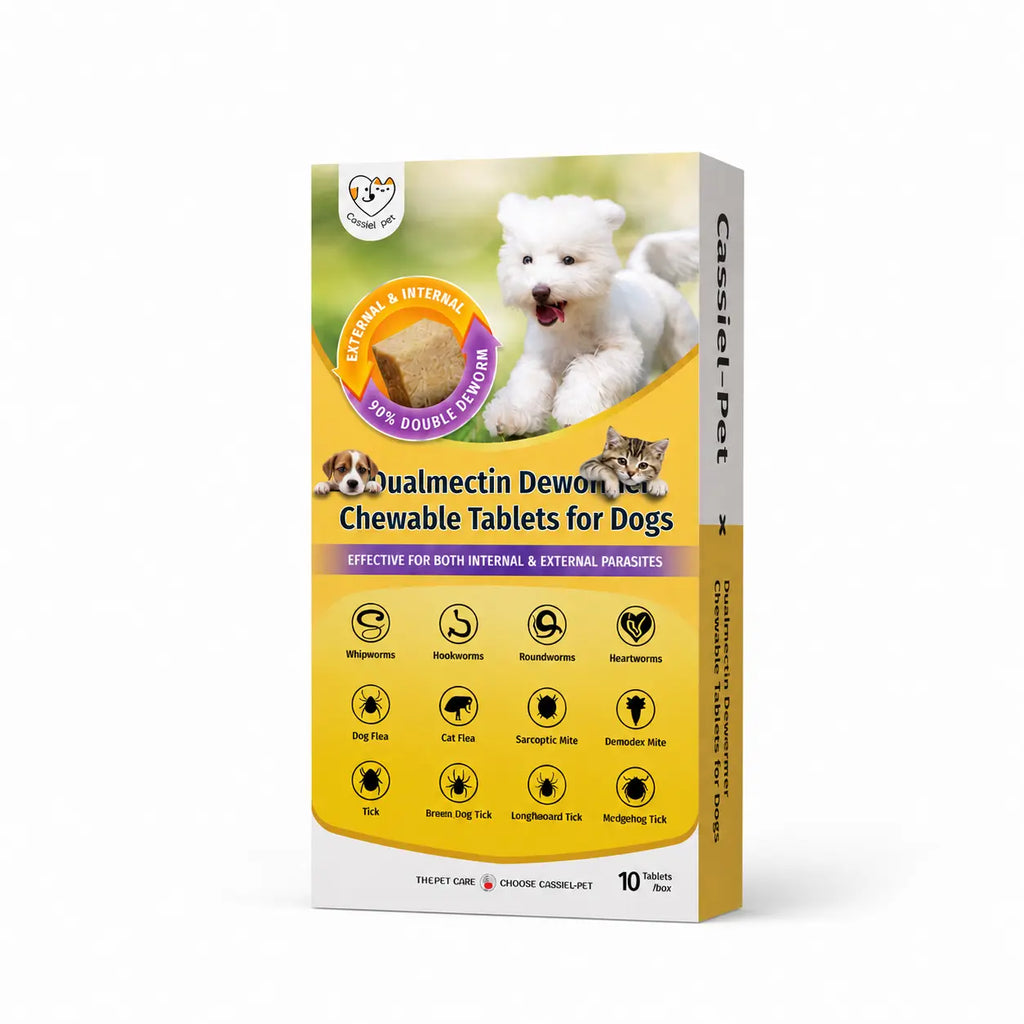 Cassiel Pet Dog Wellness Chews - Natural Herbal Blend for Digestive Support and Skin & Coat Care, Chicken Flavor Soft Treats for Daily Use