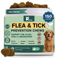 Petrivium Dog Flea & Tick Support Soft Chews - 150 Count Natural Oral Supplement for All Breeds and Sizes - Chicken Flavor