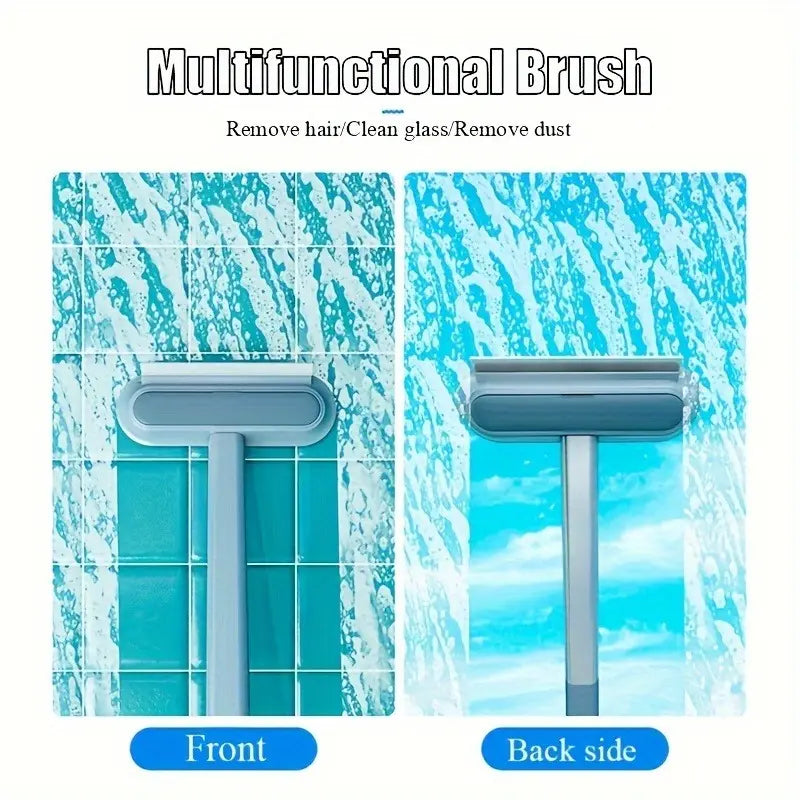 Enhanced Reusable Pet Hair Removal Brush – Extended Handle Lint Cleaner for Dog and Cat Fur, Washable Multi-Surface Tool for Furniture, Bedding, Clothing, and Vehicle Interiors