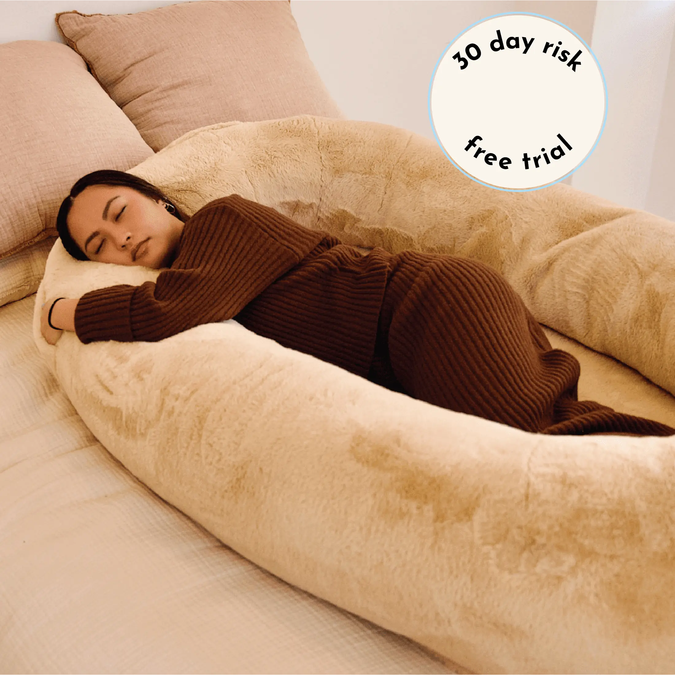 Plufl World'S First HUMAN DOG BED - Premium Adult Sized Bed for Relaxation - as Seen on Shark Tank