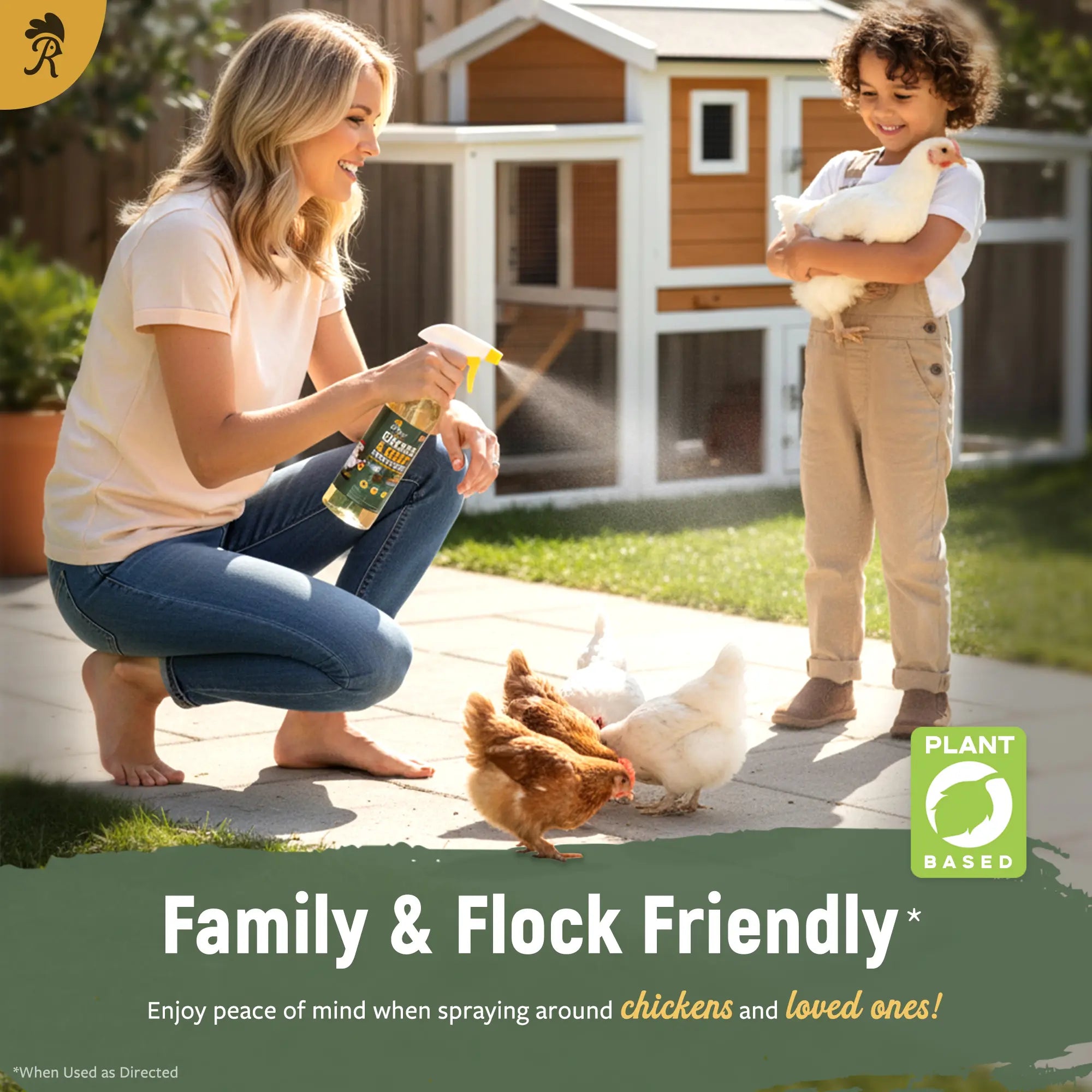 Reliant Pet Chicken & Coop Poultry Spray for Mites, Lice, Ticks, Fleas, and Flies - Safe for Chickens with No Egg Removal Required - Special Promotions for Mother's Day and Father's Day