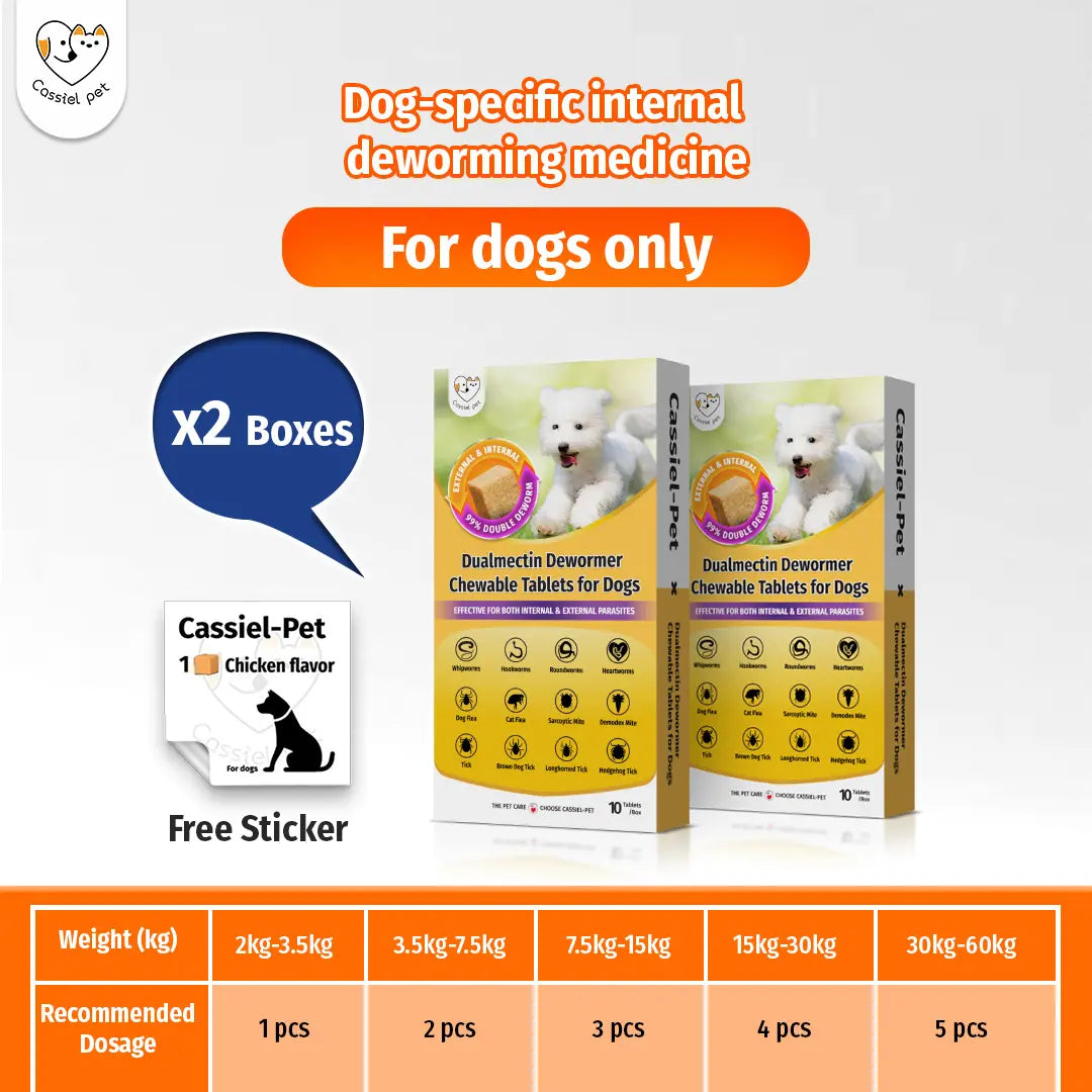 Cassiel Pet Dog Wellness Chews - Natural Herbal Blend for Digestive Support and Skin & Coat Care, Chicken Flavor Soft Treats for Daily Use