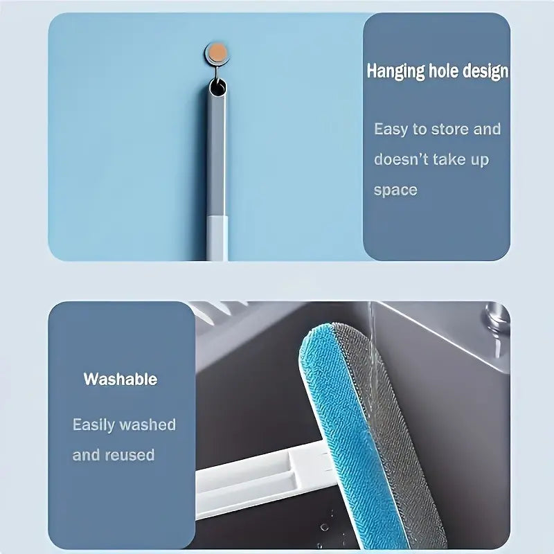 Enhanced Reusable Pet Hair Removal Brush – Extended Handle Lint Cleaner for Dog and Cat Fur, Washable Multi-Surface Tool for Furniture, Bedding, Clothing, and Vehicle Interiors