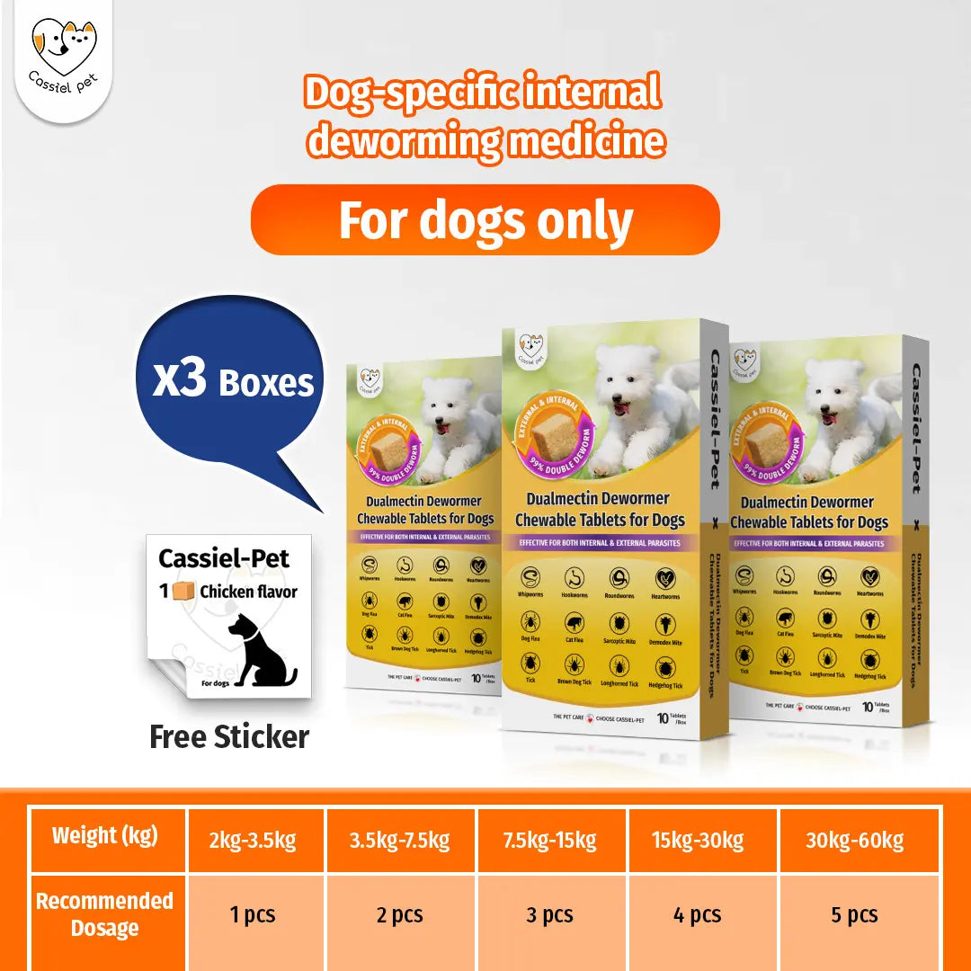 Cassiel Pet Dog Wellness Chews - Natural Herbal Blend for Digestive Support and Skin & Coat Care, Chicken Flavor Soft Treats for Daily Use